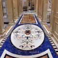 Villa decoration waterjet marble tiles design floor pattern